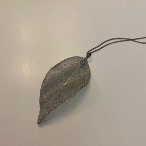 Long Leaf Pendant Necklace